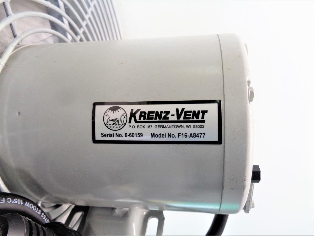 Krenz-Vent Transformer Cooling Fan F16-A8477 w/ Motor A4P11NB2L